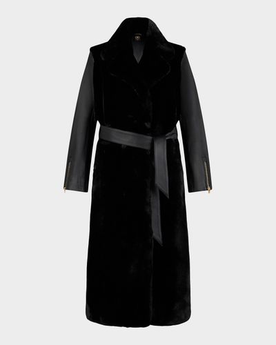 Moose Knuckles Bunny Tolina Faux-Fur Trench Coat