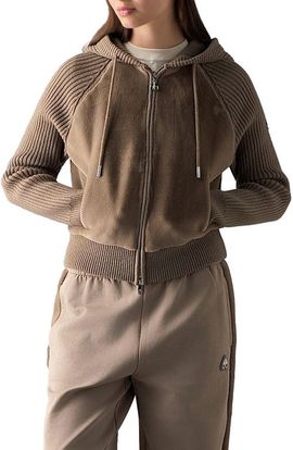 Moose Knuckles Moose Knuckles Junction Faux Fur Hooded Sweater