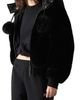Moose Knuckles Moose Knuckles Luxe Satin Reversible Faux Fur Bomber Jacket - 4