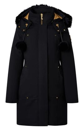Moose Knuckles Moose Knuckles Original Stirling Down Parka with Genuine Shearling Trim