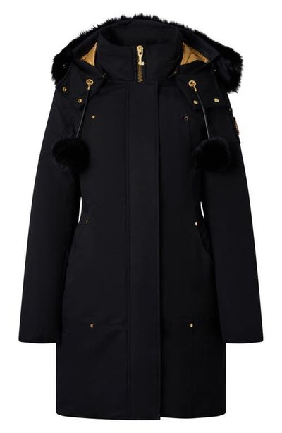 Moose Knuckles Moose Knuckles Original Stirling Down Parka with Genuine Shearling Trim