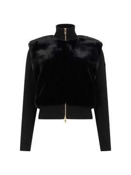 Moose Knuckles Women's Dua Bunny Faux Fur & Wool Sweater