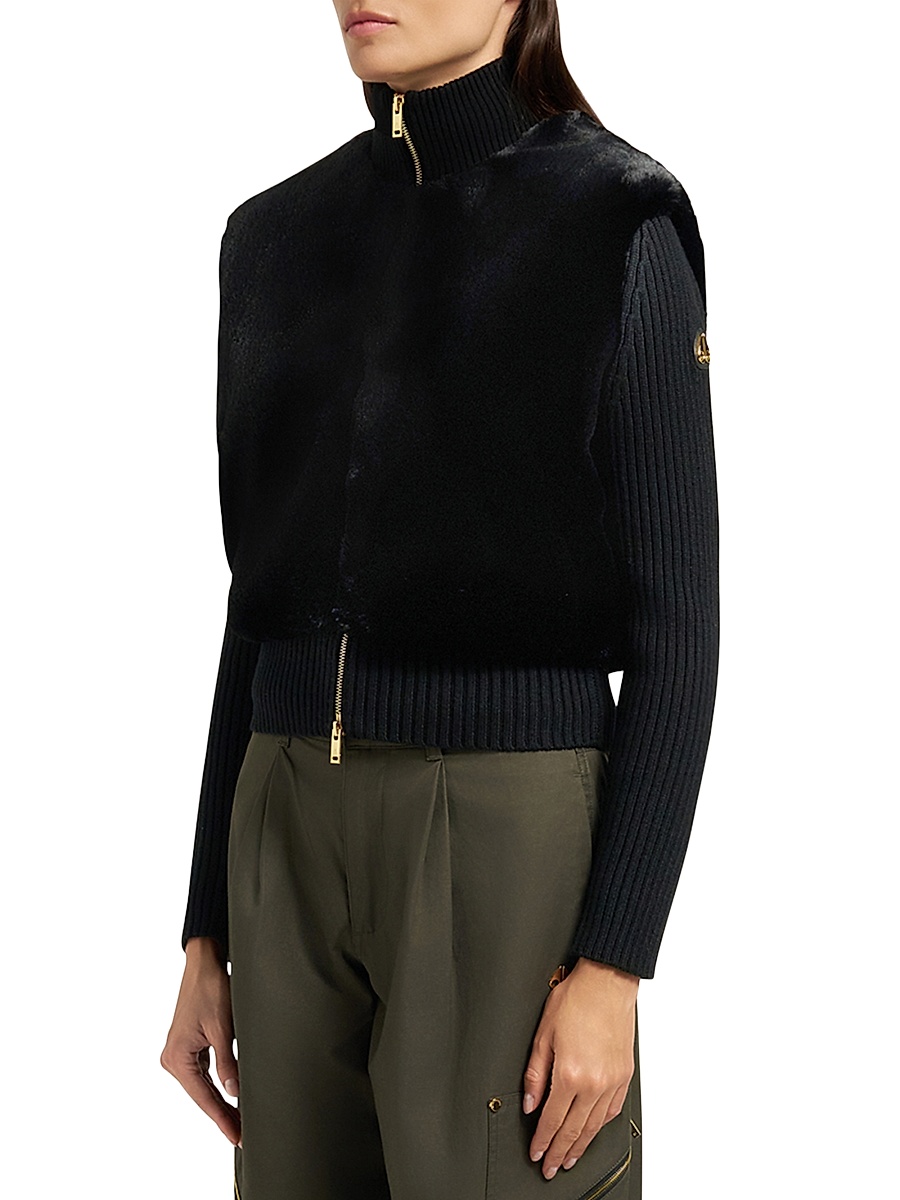 Moose Knuckles - Women's Dua Bunny Faux Fur & Wool Sweater