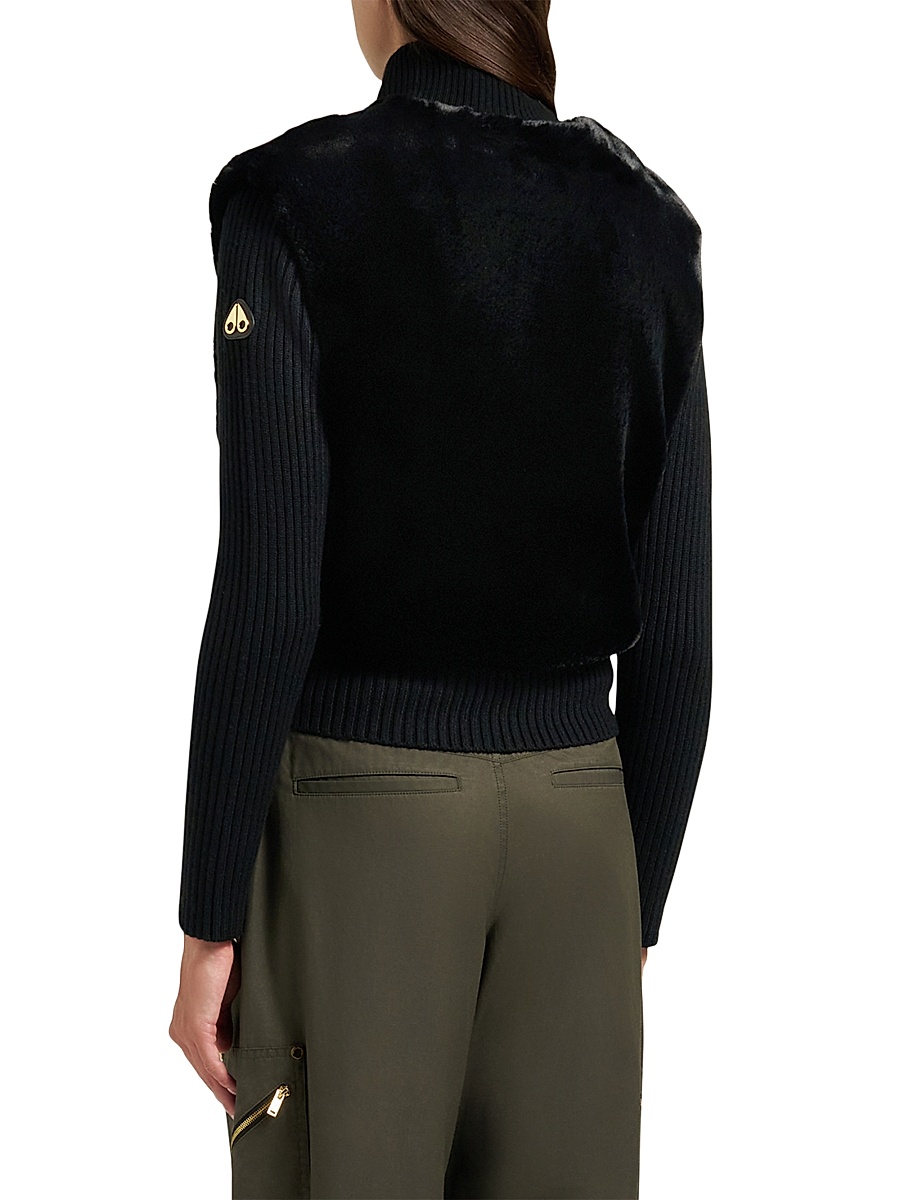 Moose Knuckles - Women's Dua Bunny Faux Fur & Wool Sweater
