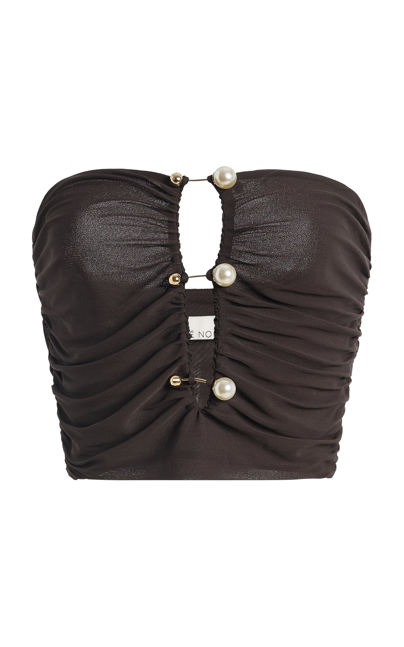 Moré Noir Moré Noir Goya Strapless Jersey Top