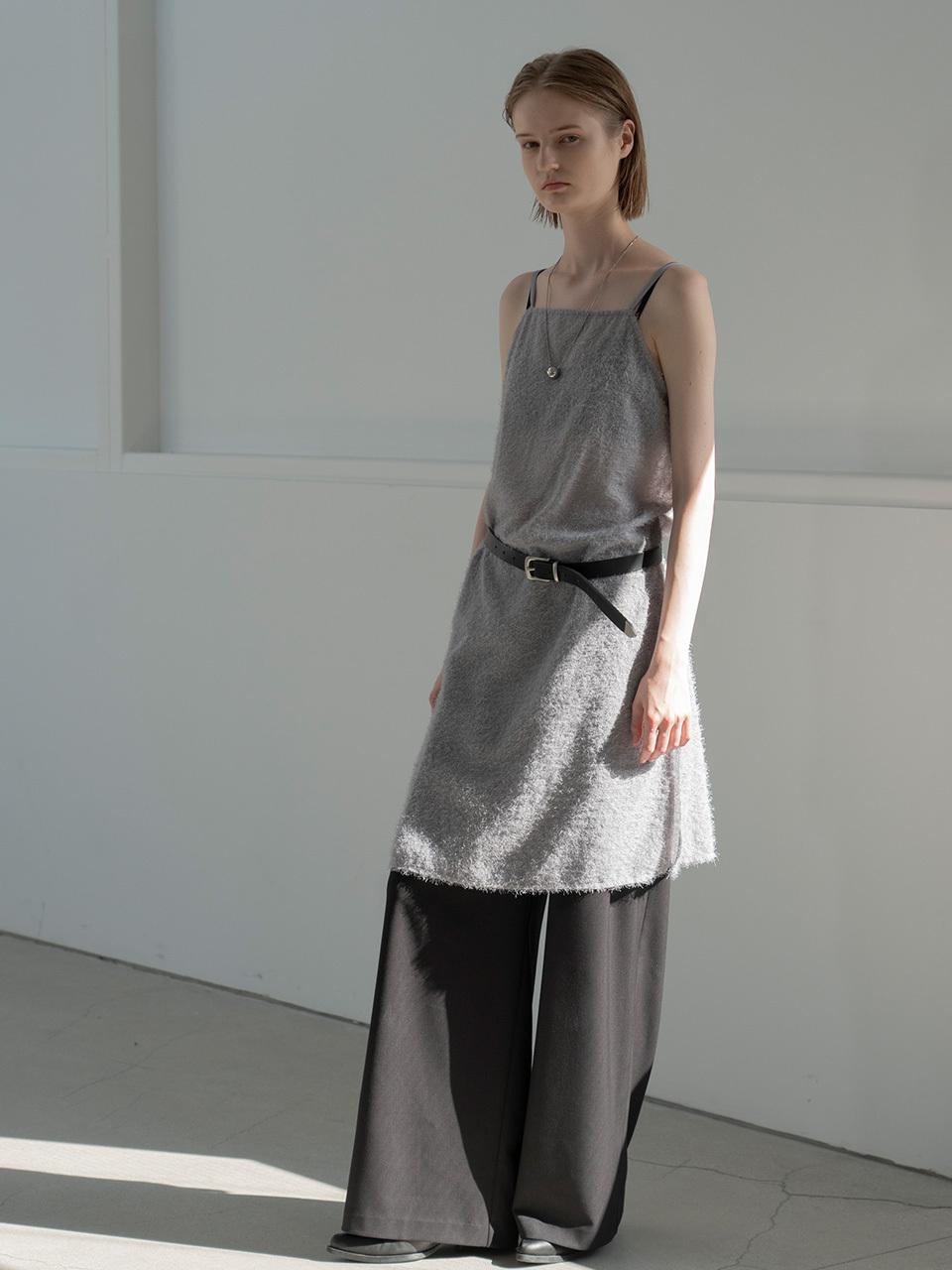 MORCEAU PAR MORCEAU Fluffy Layered Dress_GREY