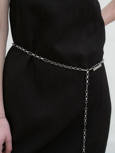 MORCEAU PAR MORCEAU Morceau Drop Chain Belt [Silver]