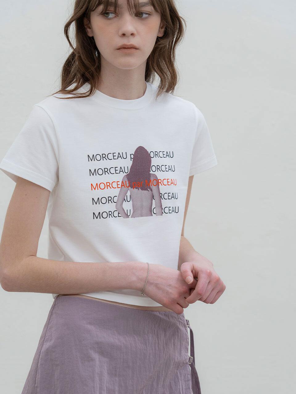 MORCEAU PAR MORCEAU Morceau Girl Crop T-Shirt [WHITE]