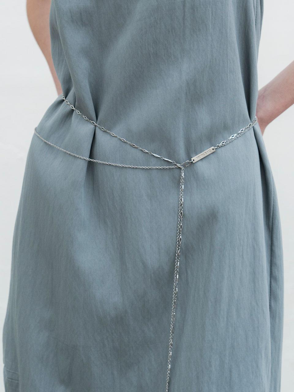 MORCEAU PAR MORCEAU Morceau Two Strap Chain Belt [Silver]