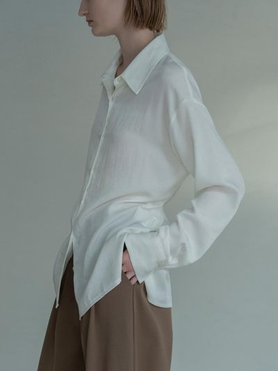 MORCEAU PAR MORCEAU Strap Loose-fit Blouse_BEIGE
