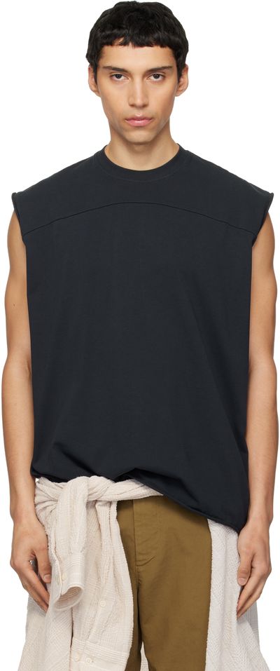 Mordecai Mordecai Black Muscle Tank Top