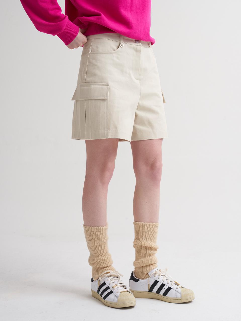 more jude Pocket pants White