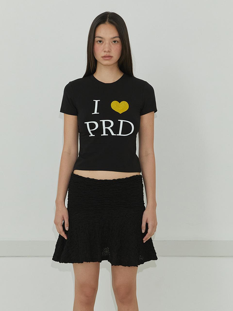 MORE THAN PARADISE Spangles Heart Top_Black