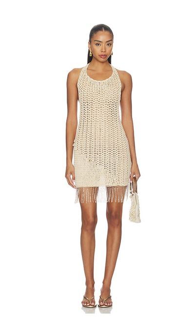 MORE TO COME MORE TO COME Acacia Crochet Mini Dress