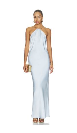 MORE TO COME MORE TO COME August Halter Maxi Dress