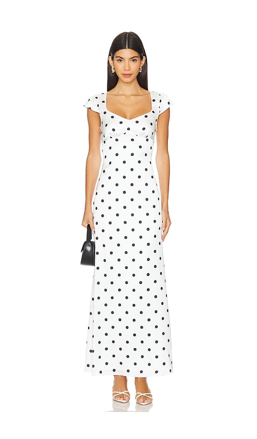 bebe white maxi dress Bebe Women's Embellished Strapless Column Dress - White