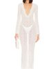 MORE TO COME MORE TO COME Dylan Deep V Maxi Dress - 2