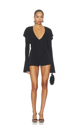 MORE TO COME MORE TO COME Ellen V-neck Romper