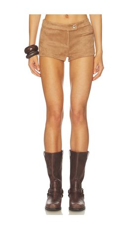 MORE TO COME MORE TO COME Graysen Faux Suede Short