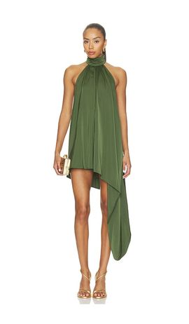 MORE TO COME MORE TO COME Katheryn Asymmetrical Mini Dress