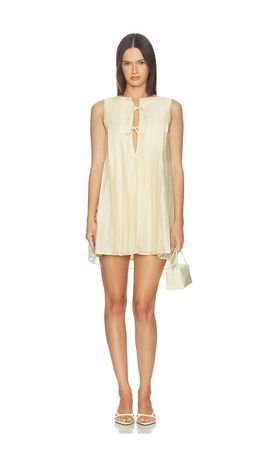 MORE TO COME MORE TO COME Maren Pleated Mini Dress