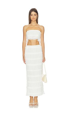 MORE TO COME MORE TO COME Marjane Maxi Skirt Set