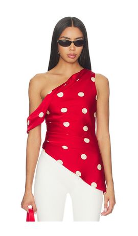 knee length dresses for ladies POLKA DOT MAXI DRESS – MVN main image 1