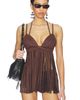 MORE TO COME MORE TO COME Moriah Fringe Faux Suede Top - 1