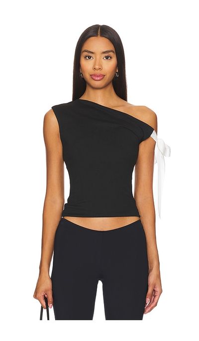 MORE TO COME MORE TO COME Raquel Tie Sleeve Top