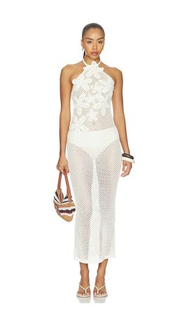 MORE TO COME MORE TO COME Rooney Crochet Maxi Dress
