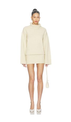 MORE TO COME MORE TO COME Rouson Knit Turtleneck Dress