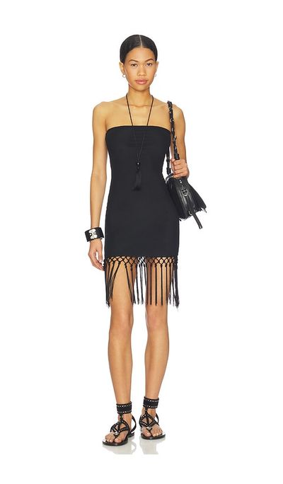 MORE TO COME MORE TO COME Shion Fringe Mini Dress
