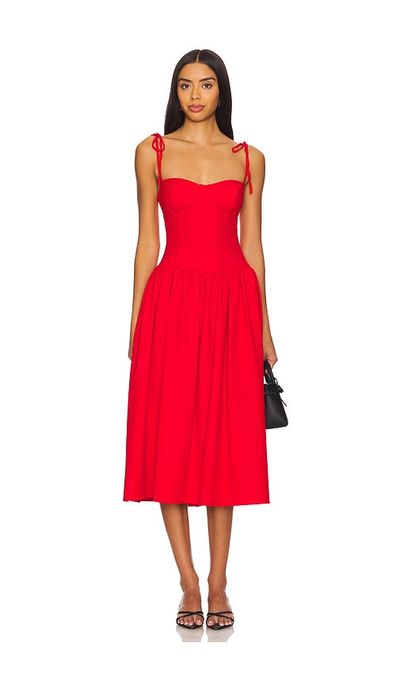 MORE TO COME MORE TO COME Theresa Midi Corset Dress