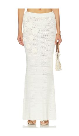MORE TO COME MORE TO COME Tirzah Crochet Maxi Skirt