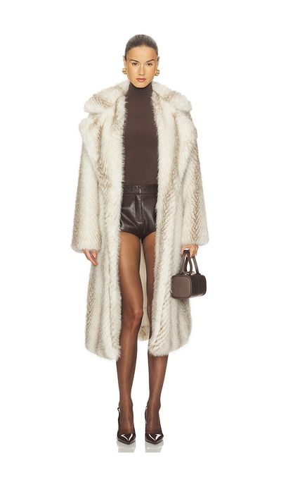MORE TO COME MORE TO COME x Emma Leger Carrie Faux Fur Coat