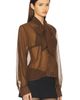 MORE TO COME MORE TO COME x Emma Leger Cinrella Sheer Top - 2