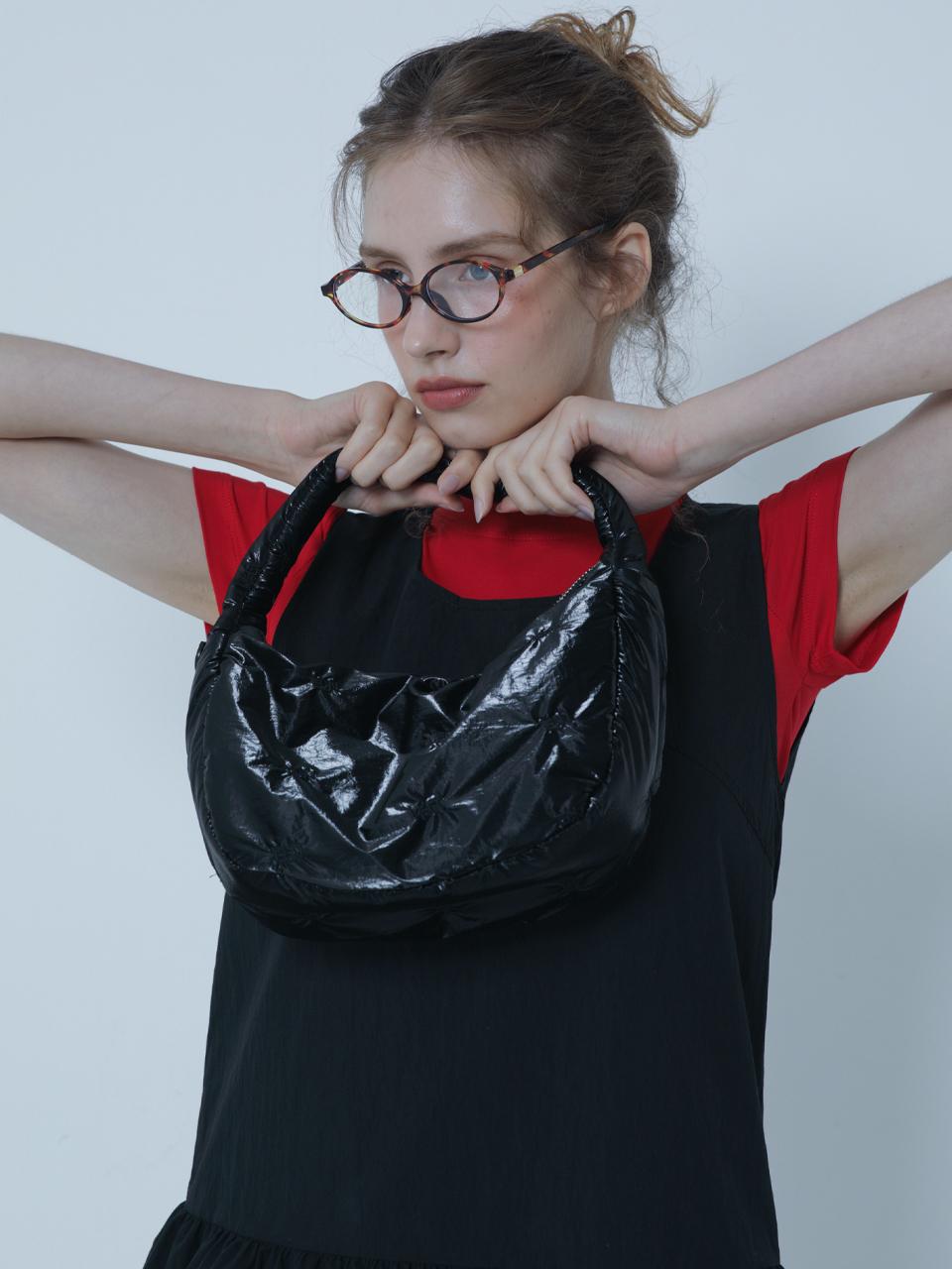 MORELIKEIT LKET QUILTING MINI TOTE BAG BLACK