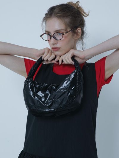 MORELIKEIT LKET QUILTING MINI TOTE BAG BLACK