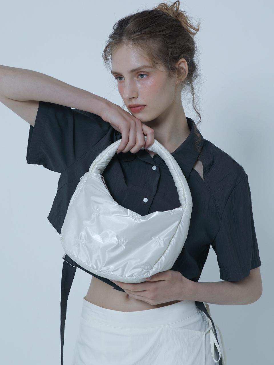 MORELIKEIT LKET QUILTING MINI TOTE BAG White