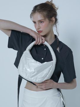 MORELIKEIT LKET QUILTING MINI TOTE BAG White