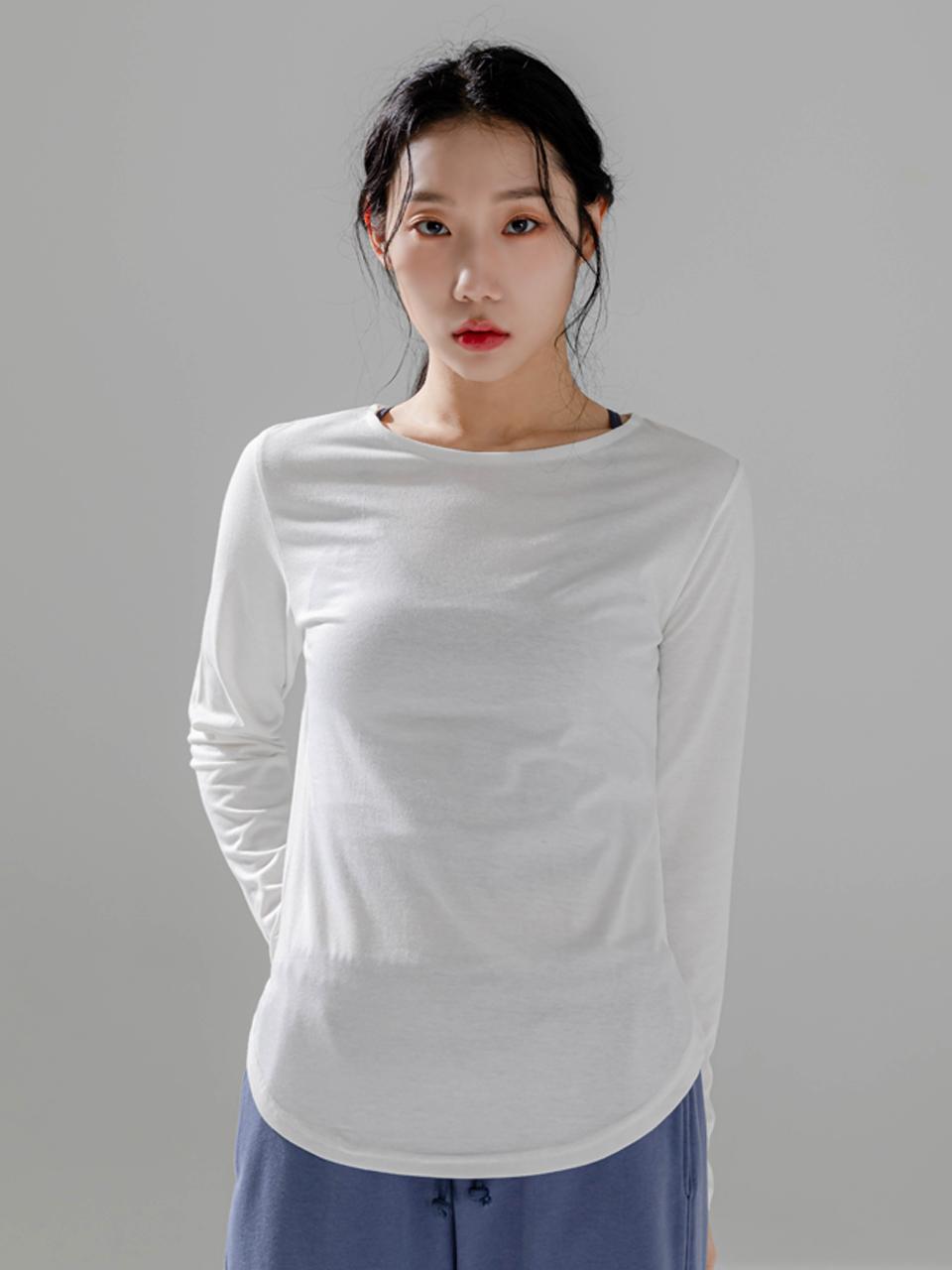 moreout Basic Slit T-shirt Yoga (3TT3347)