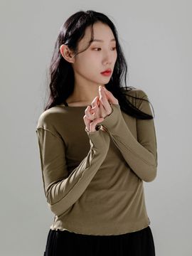 moreout Outline Ribbed Sleeve Yoga (3TT3340)