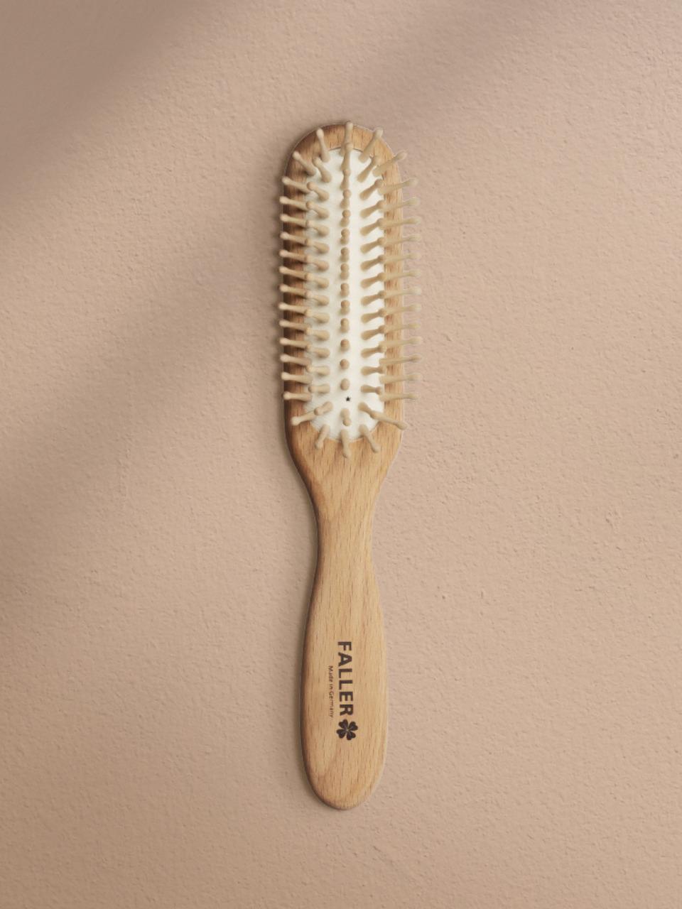 morethan8 [Faller Brush] Wood Ball Pin Paddle Hair Brush