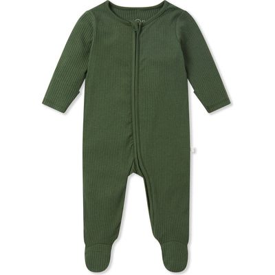 MORI MORI Bear Print Zip-Up Romper