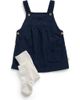 MORI MORI Corduroy Pinafore Dress and Tights Set - 1
