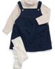 MORI MORI Corduroy Pinafore Dress and Tights Set - 2