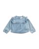 Mori Mori Girls' Frilled Long Sleeved Denim Top - 2