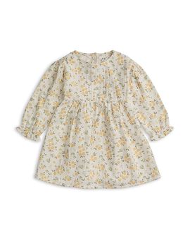 Mori Mori Girls' Muslin Floral Long Sleeve Dress