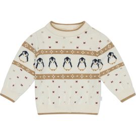 MORI MORI Penguin Fair Isle Organic Cotton Sweater
