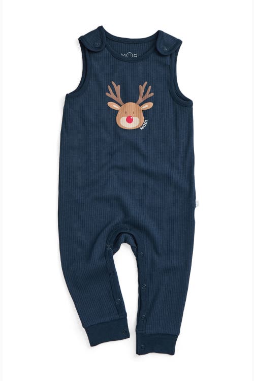 MORI MORI Ribbed Reindeer Romper